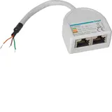 HAGER HTG468H RJ45 for wiring 2 sockets and wiring on the other side