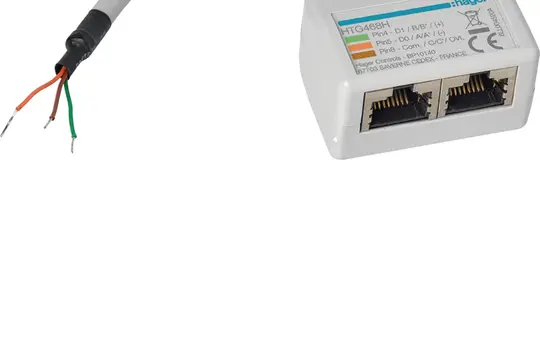 HAGER HTG468H RJ45 pour câblage Deux prises et le câblage de l'autre côté