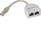 HAGER HTG469H RJ45 for wiring 1 plug and 2 socket strips