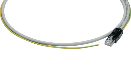 HAGER HTG474H Modbus Cable with RJ45-RJ45, shielded grounding connection cable | 5 m