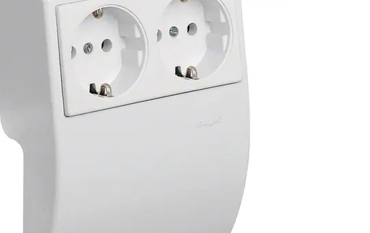 HAGER L22509010 tehalit prise double SL 20051 standard | blanc pur