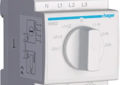 HAGER SK602 Commutateur voltmètre 7 positions