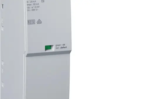 HAGER SPA080 Plug-in Module T1+T2 1P Uc 264V Iimp 25kA Up 1.5kV for SPA180