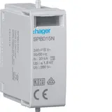HAGER SPB015N Plug-in Module T2 N-PE Uc 260V Imax 40kA Up 1.5kV