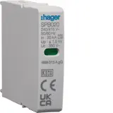 HAGER SPB020 Plug-in Module T2 1P L-N SPB420