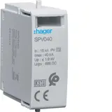 HAGER SPV040 Plug-in Module T2 1P Photovoltaic +/- for SPV340