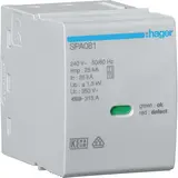 HAGER SPA081 Plug-in Module L-N/PEN Uc 350V Iimp 25kA Up 1.5kV for SPA80x