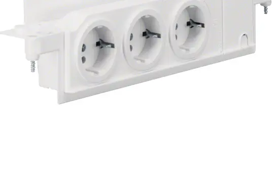 HAGER VZ00UP SCHUKO socket REG Volta 3-way, rotatable, UPV in exchange for a slider