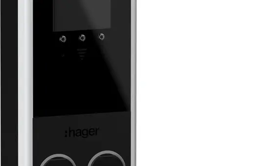 HAGER XVP222S Station de charge witty park 2 2 x 22 kW, type 2S, montage mural