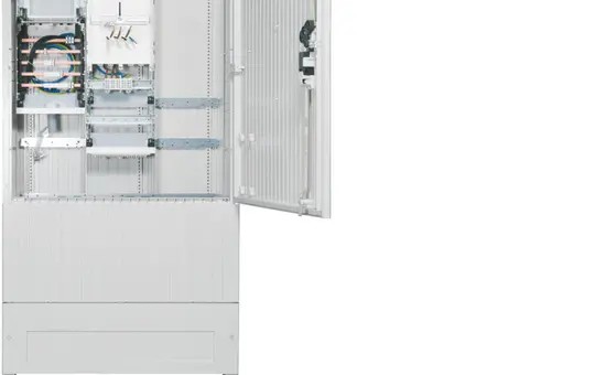 HAGER ZAS207BD15A Meter Connection Column 207 universZ 1 meter point, 3-point, 5-pin, empty field, base, APZ