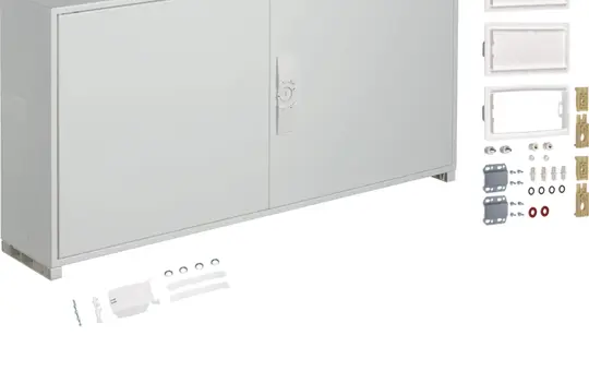 HAGER ZB014S Armoire socle universZ 144 PLE, SKII, IP44 | 1050 mm