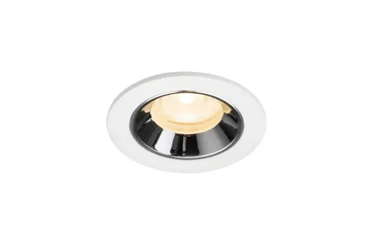 SLV 1009285 LED recessed ceiling light round NUMINOS XS 6.9 W, 2700 K, 40° | white/chrome