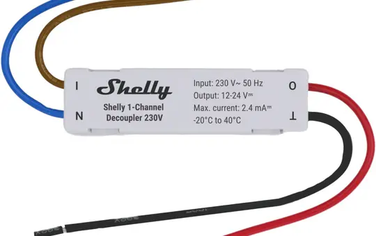 SHELLY 1CD Coupleur de signal AC-DC célibataire