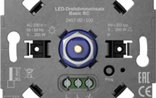 GIRA 245700 Rotary Dimmer S3000 RC, LED, 3-200 W