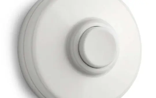 THPG 101441 Doorbell Push Button Duroplast white key | white