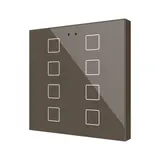 ZENNIO ZVIFR8M KNX Flat RGB Touch Sensor 8-fold | mocha