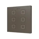 ZENNIO ZVITR6M KNX Touch Sensor Tecla RGB 6-fold | mocha
