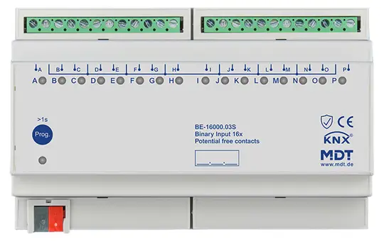 MDT BE-16000.03S KNX Potential-free Binary Input 16-fold, Secure