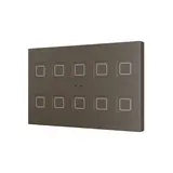 ZENNIO ZVITRXL10M KNX Touch Sensor Tecla RGB XL 10x | mocha