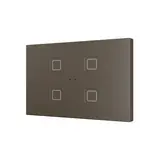 ZENNIO ZVITRXL4M KNX Touch Sensor Tecla RGB XL 4-fold | mocha