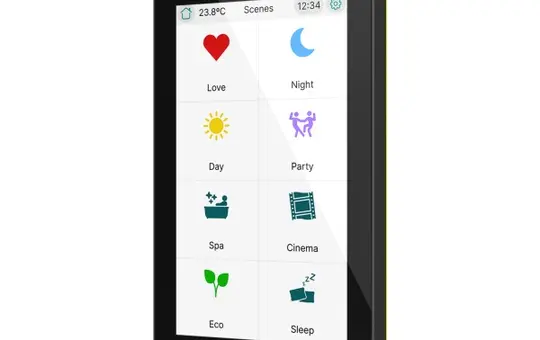 ZENNIO ZVICX50A KNX touch panel CX50 Secure | black | 5 inches