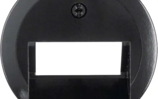 HAGER WTF4108BG Cache réseau 1930/verre 2 fois | gris anthracite