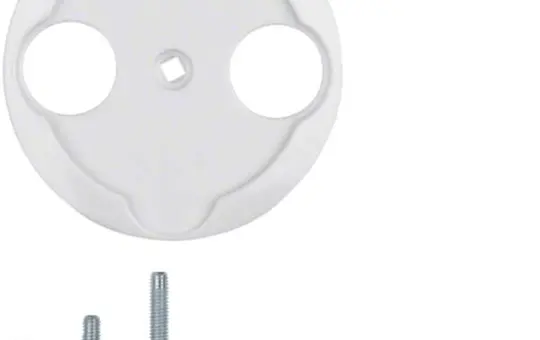 HAGER WTF4592PW Antenna Cover 1930/Glass 2-fold | polar white glossy