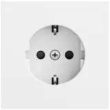 GIRA 445372 SCHUKO socket System 70 Protection against contact | pure white satin matt