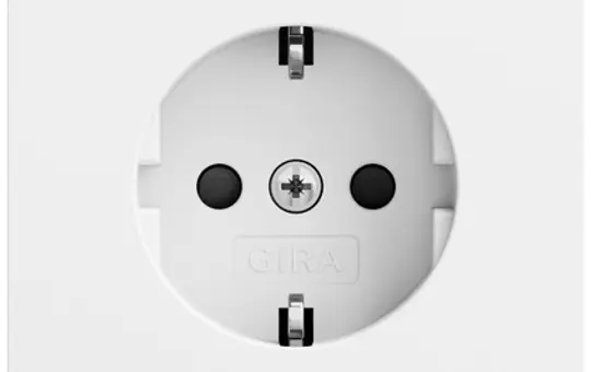 GIRA 445372 SCHUKO socket System 70 Protection against contact | pure white satin matt