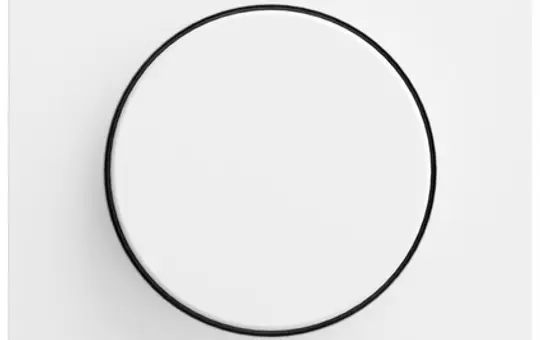 GIRA 065072 Rotary Dimmer Cover System 70 standard | pure white satin matt