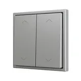 ZENNIO ZS702PB4SHS Double Rocker Soft ZS70 for 4 binary inputs, blind | silver