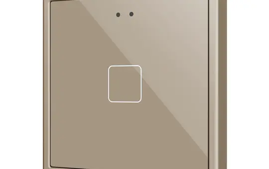 ZENNIO ZVIFR70X1C Capteur tactile KNX Flat 70 RGB célibataire | champagne