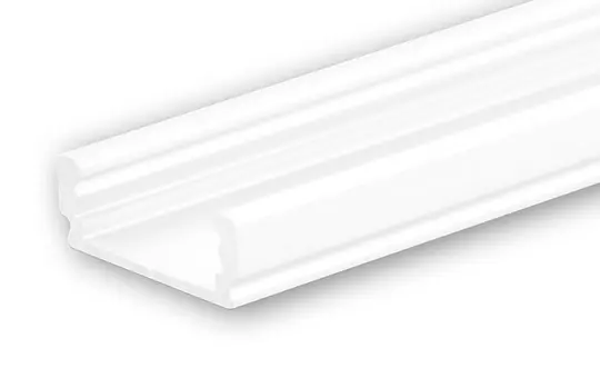 ISOLED 113079 Profilé LED de surface SURF12 FLAT blanc aluminium | 200 cm