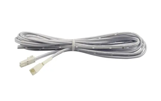 ISOLED 114496 MiniAMP rallonge mâle-femelle 2 pôles, max. 3 A | blanc | 200 cm