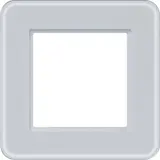 HAGER WAD9100GWM Cadre de finition C.8 célibataire | verre blanc mat
