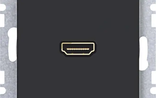 HAGER WAF4380BM High Definition Connection Socket A.x/C.x 90° plug connector | jet black matte