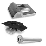 K2 2004922 Lightning Protection Clamp Multi Alu 8 mm Set Flat roof, pitched roof
