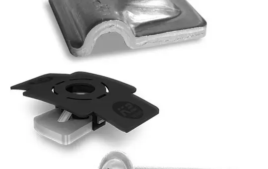 K2 2004922 Serre-fils parafoudre Multi Alu 8 mm Set Toit plat, toit en pente