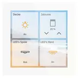 MDT GTS-04TW.01S KNX Glass Touch Smart standard | white glass | 4 inches
