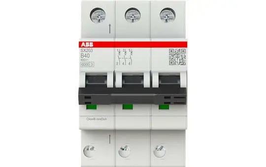 ABB SX203-B40 FlexLine Circuit Breaker 3P B, 40 A
