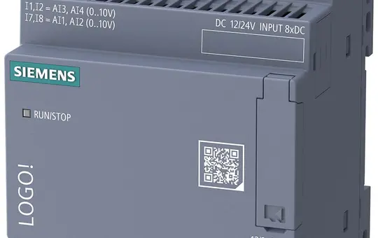 SIEMENS 6ED1052-2MD08-0BA3 LOGO! Basic Module 12/24 V without display, 8 DE (4 AI)/4DA, relay 800 sheets.