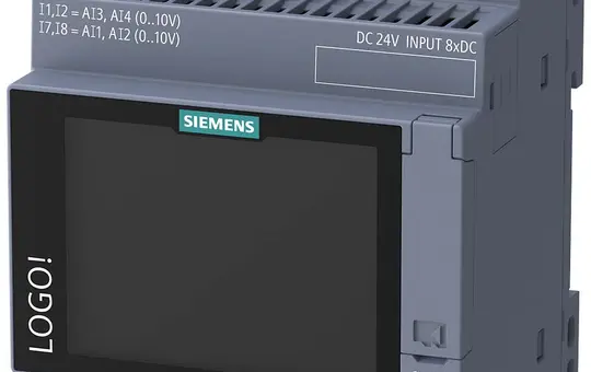 SIEMENS 6ED1052-1CC08-0BA3 LOGO! Basic Module 24 V with display, 8 DE (4 AI)/4DA, transistors 800 sheets.