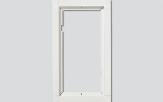 SIEDLE KR 611-2/1-0 W cadre combiné Double couche, sans pont central | blanc