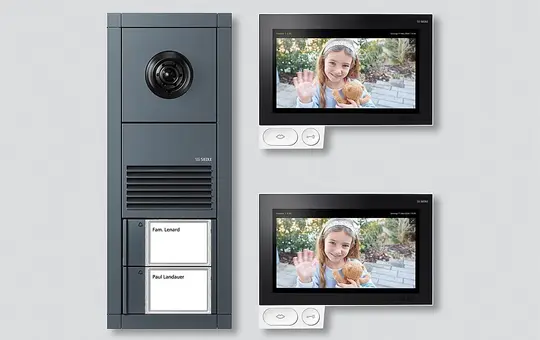 SIEDLE 210013013-00 Ensemble vidéo station extérieure Vario Axiom 2 boutons d'appel | gris anthracite