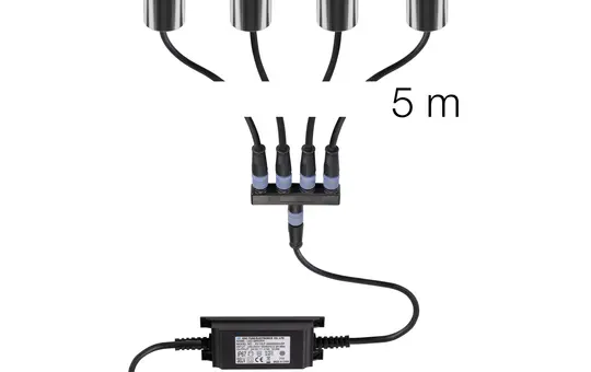 SLV 1008841 Luminaire encastré au sol TRAIL-LITE® 60 3000 K, IP67, rond | acier inoxydable