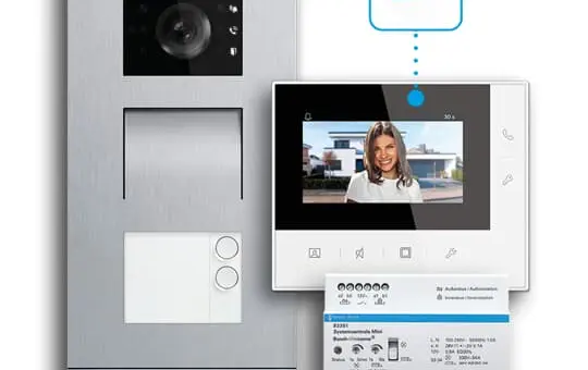 BUSCH-JAEGER 83-2FHB/SET Ensemble vidéo pour maison bi-familiale 
