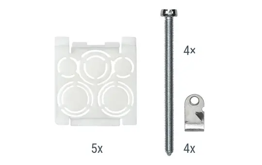 ELSNER 60222 Kit de montage pour cloison creuse WS1 Style 4 vis de serrage, 5 passages de câbles