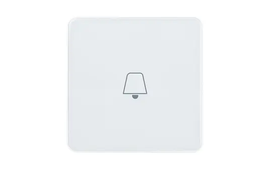 ELSNER 71334 KNX Hotel Glass Push Button eTR Room service, door bell | Signal white