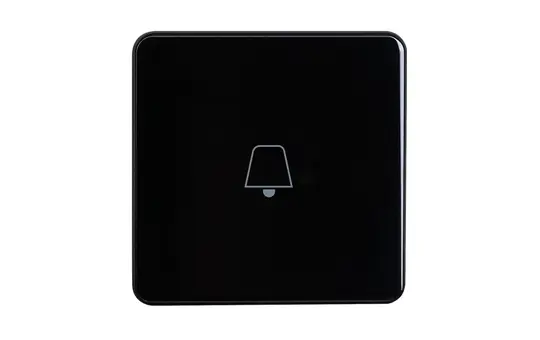 ELSNER 71336 KNX hotel glass push button eTR Room service, door bell | Deep black