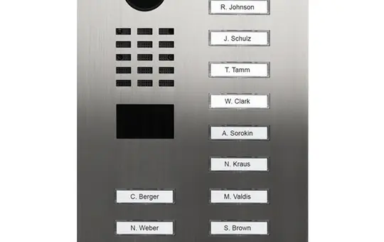 DOORBIRD D2111V IP video door station (423906983) 11-gang | White aluminum